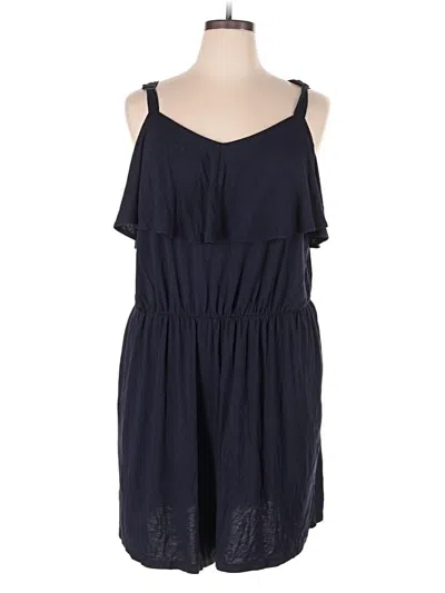 Pre-owned Lane Bryant Romper In Blue