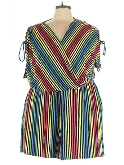 Pre-owned Lane Bryant Romper In Yellow