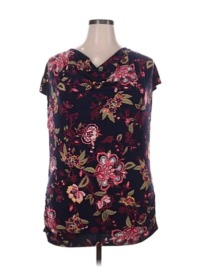 Lane Bryant Short Sleeve Blouse In Multi