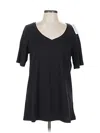 Lane Bryant Short Sleeve T-shirt In Black