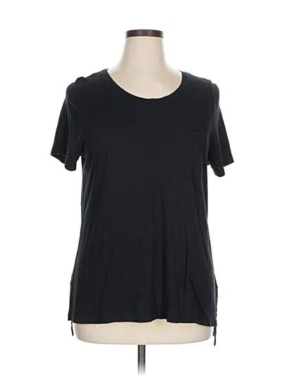 Pre-owned Lane Bryant Short Sleeve T-shirt In Black