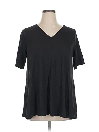 Lane Bryant Short Sleeve T-shirt In Black