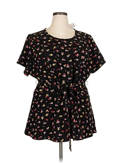 Lane Bryant Short Sleeve T-shirt In Black