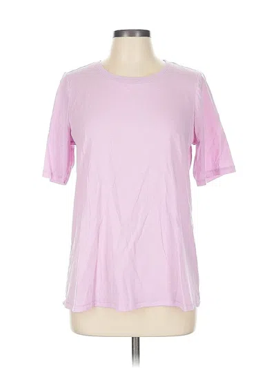 Pre-owned Lane Bryant Short Sleeve T-shirt In Pink