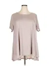 Lane Bryant Short Sleeve T-shirt In Pink