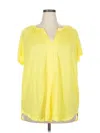 Lane Bryant Short Sleeve T-shirt In Yellow