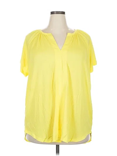 Lane Bryant Short Sleeve T-shirt In Yellow