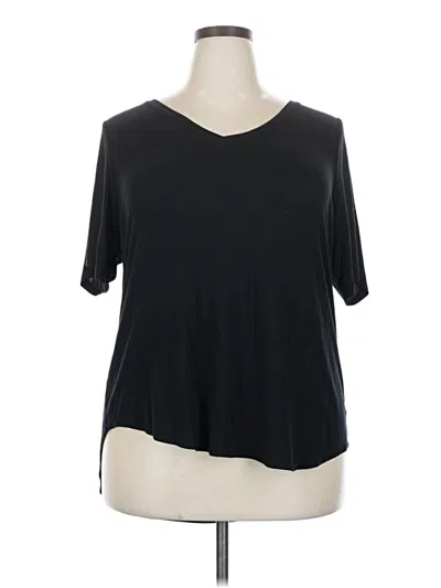 Pre-owned Lane Bryant Short Sleeve T-shirt In Black