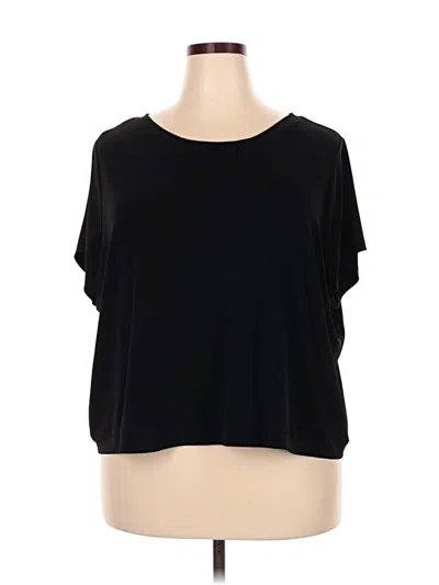 Pre-owned Lane Bryant Short Sleeve T-shirt In Black