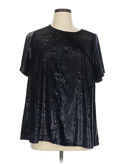 Pre-owned Lane Bryant Short Sleeve T-shirt In Black