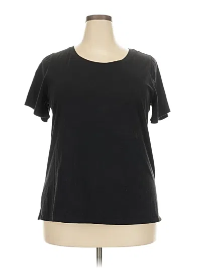 Pre-owned Lane Bryant Short Sleeve T-shirt In Black