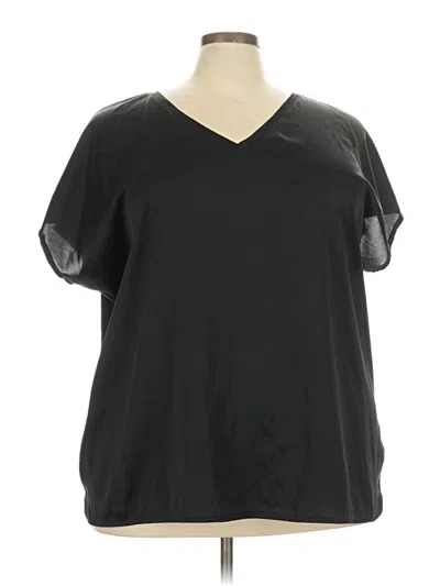 Pre-owned Lane Bryant Short Sleeve T-shirt In Black