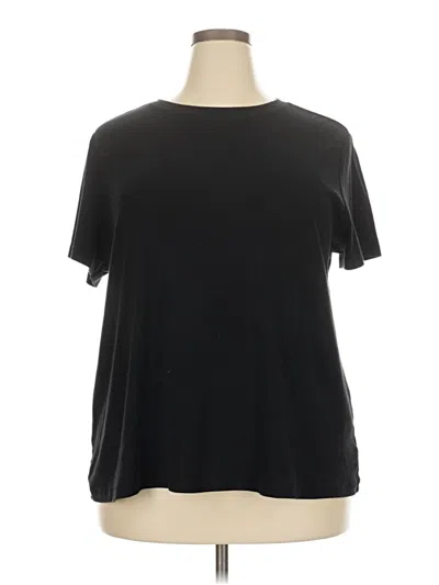 Pre-owned Lane Bryant Short Sleeve T-shirt In Black