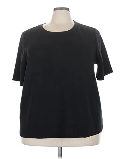 Pre-owned Lane Bryant Short Sleeve T-shirt In Black