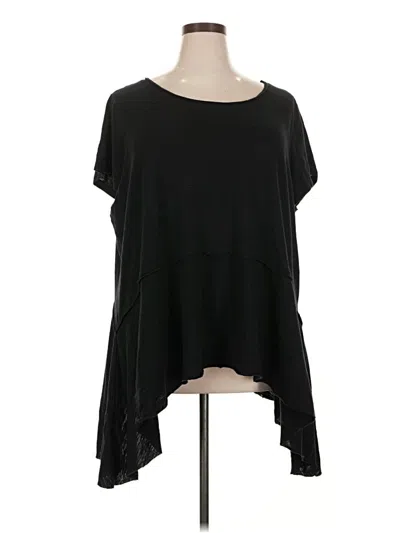 Pre-owned Lane Bryant Short Sleeve T-shirt In Black