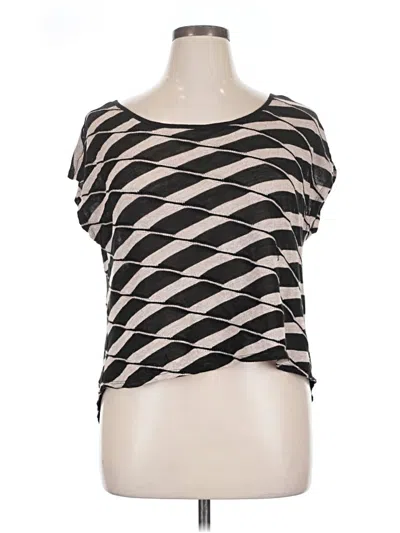 Pre-owned Lane Bryant Short Sleeve T-shirt In Black