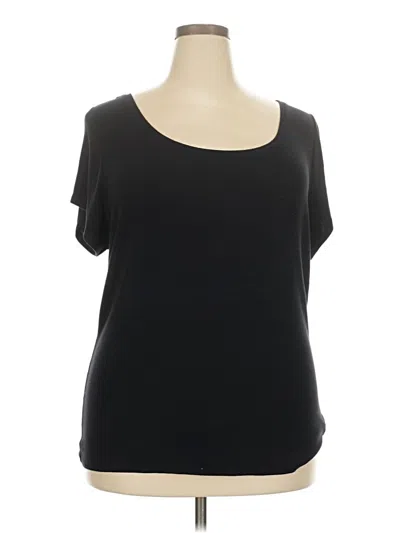 Pre-owned Lane Bryant Short Sleeve T-shirt In Black
