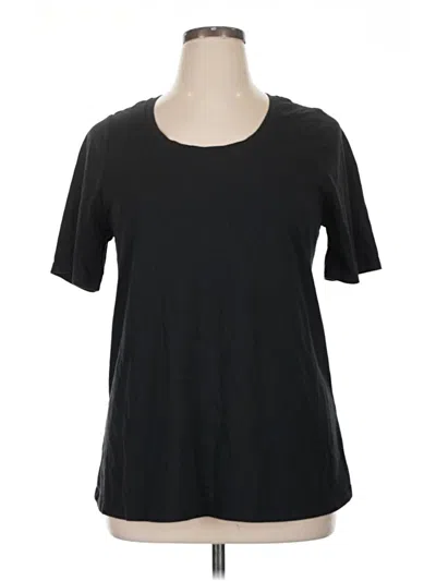 Pre-owned Lane Bryant Short Sleeve T-shirt In Black