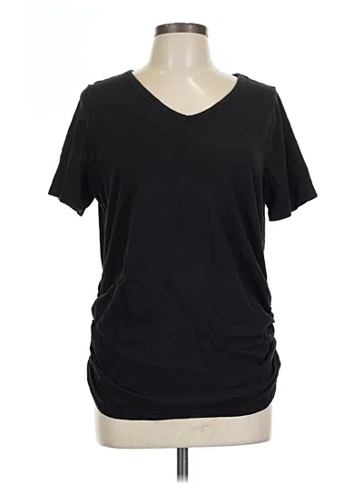 Pre-owned Lane Bryant Short Sleeve T-shirt In Black