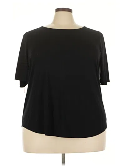 Pre-owned Lane Bryant Short Sleeve T-shirt In Black