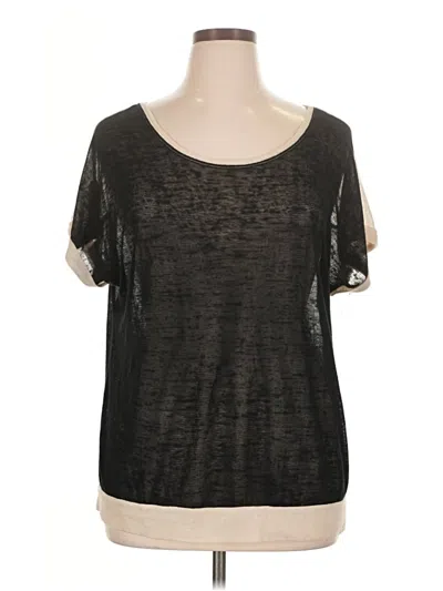 Pre-owned Lane Bryant Short Sleeve T-shirt In Black