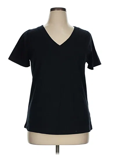Pre-owned Lane Bryant Short Sleeve T-shirt In Black