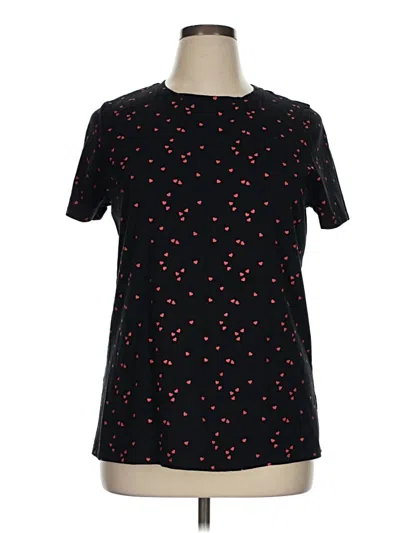 Pre-owned Lane Bryant Short Sleeve T-shirt In Black