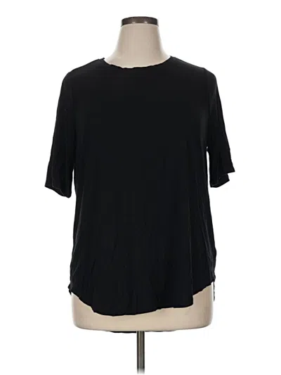 Pre-owned Lane Bryant Short Sleeve T-shirt In Black