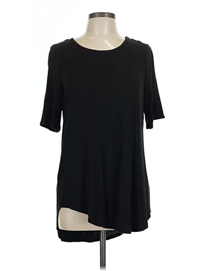 Pre-owned Lane Bryant Short Sleeve T-shirt In Black