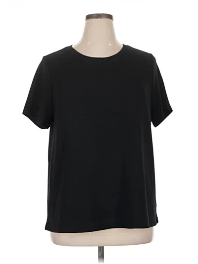 Pre-owned Lane Bryant Short Sleeve T-shirt In Black