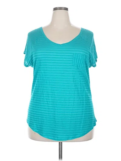 Lane Bryant Short Sleeve T-shirt In Blue