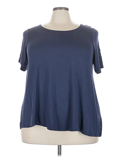 Lane Bryant Short Sleeve T-shirt In Blue