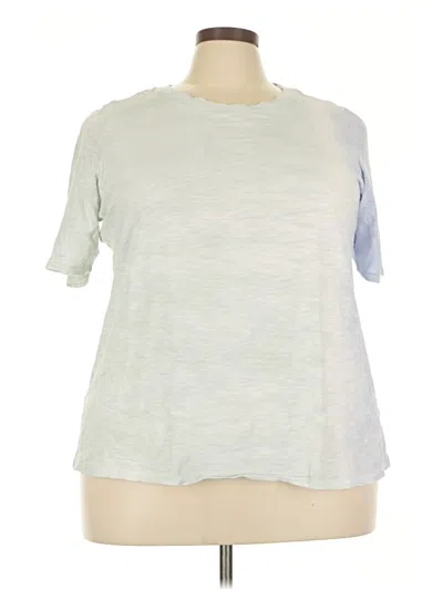 Pre-owned Lane Bryant Short Sleeve T-shirt In Blue
