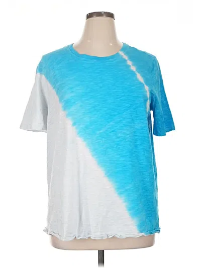 Pre-owned Lane Bryant Short Sleeve T-shirt In Blue