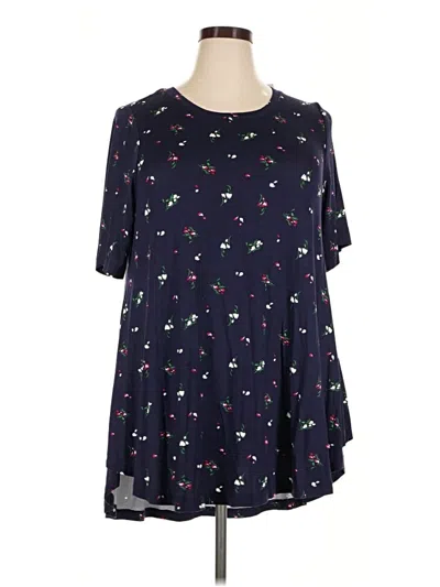 Lane Bryant Short Sleeve T-shirt In Blue
