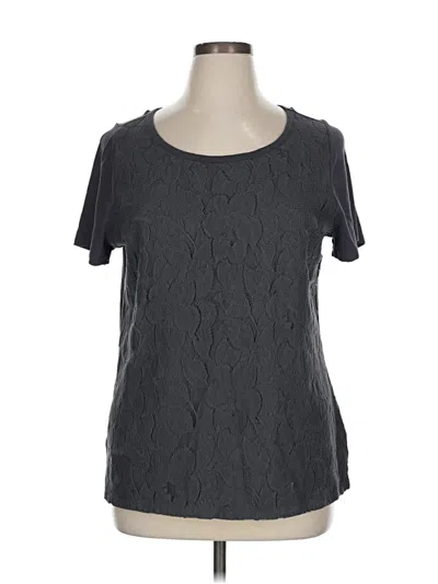 Pre-owned Lane Bryant Short Sleeve T-shirt In Gray