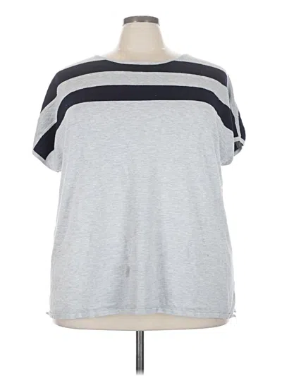 Pre-owned Lane Bryant Short Sleeve T-shirt In Gray