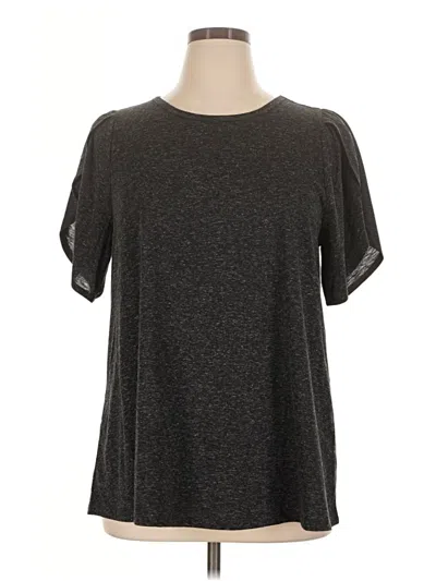 Pre-owned Lane Bryant Short Sleeve T-shirt In Gray