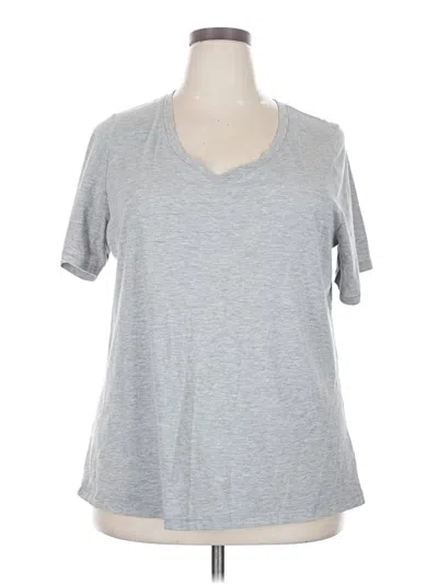 Pre-owned Lane Bryant Short Sleeve T-shirt In Gray