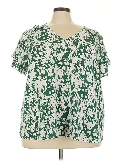 Lane Bryant Short Sleeve T-shirt In Green