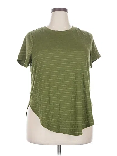 Pre-owned Lane Bryant Short Sleeve T-shirt In Green