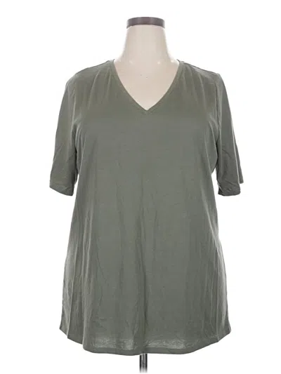 Lane Bryant Short Sleeve T-shirt In Green
