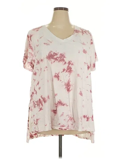 Pre-owned Lane Bryant Short Sleeve T-shirt In Ivory