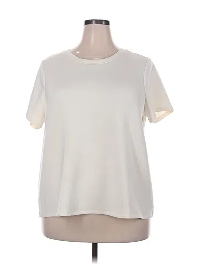 Pre-owned Lane Bryant Short Sleeve T-shirt In Ivory