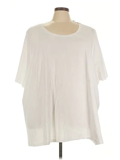 Pre-owned Lane Bryant Short Sleeve T-shirt In Ivory