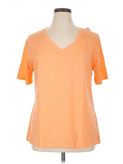 Lane Bryant Short Sleeve T-shirt In Orange