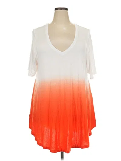 Lane Bryant Short Sleeve T-shirt In Orange