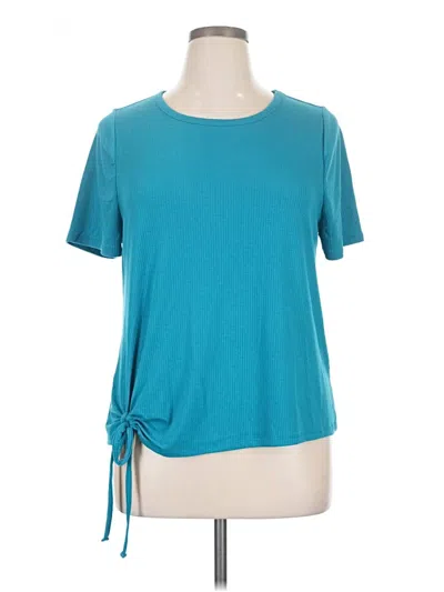 Lane Bryant Short Sleeve T-shirt In Teal