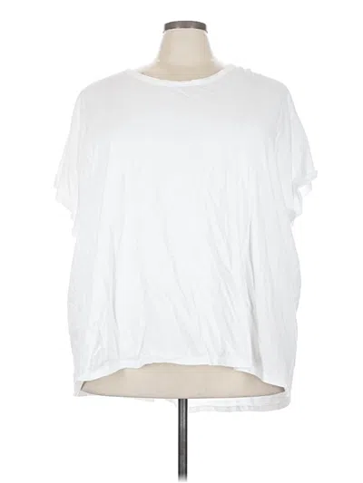Pre-owned Lane Bryant Short Sleeve T-shirt In White