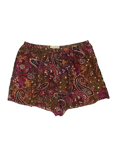 Pre-owned Lane Bryant Shorts In Burgundy